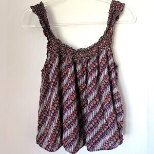 Anthropologie Sleeveless Badydoll Peasant Top size Small